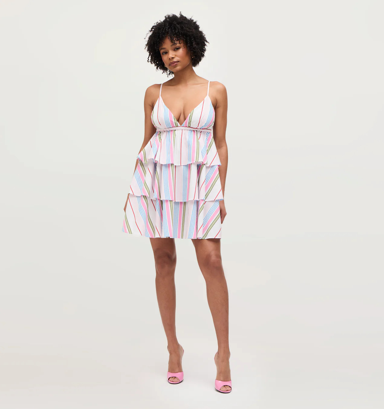 The Gigi Dress - Rainbow Stripe | Hill House Home US