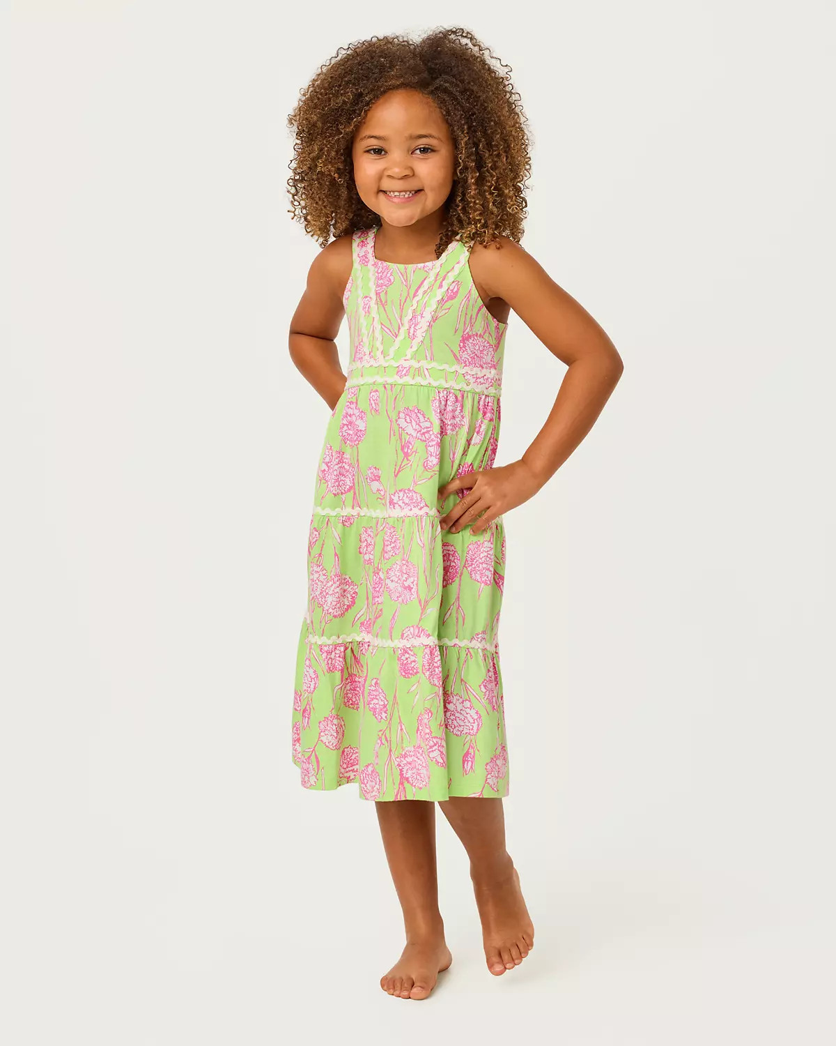 Girls Mini Pollie Midi Dress | Lilly Pulitzer