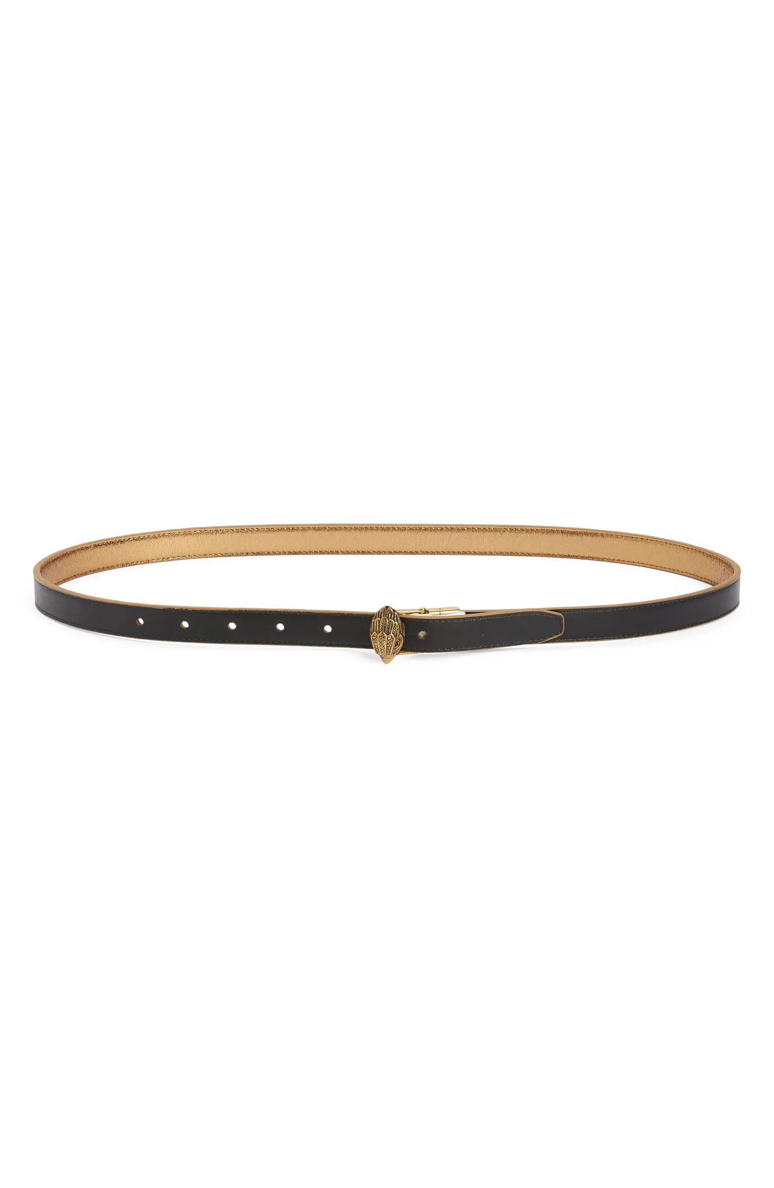 Reversible Metallic Leather Belt | Nordstrom