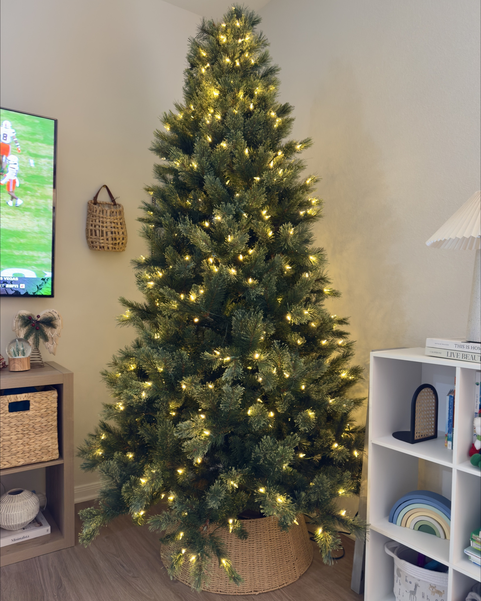 Christmas decor, Christmas tree collar from Walmart + on SALE for under $50🎄🎅🏼 

This is a 7 ft Pre-Lit Christmas Tree (also pre-decorated lol) from Hobby Lobby!
holiday home decor

#LTKHoliday #LTKHome #LTKSeasonal