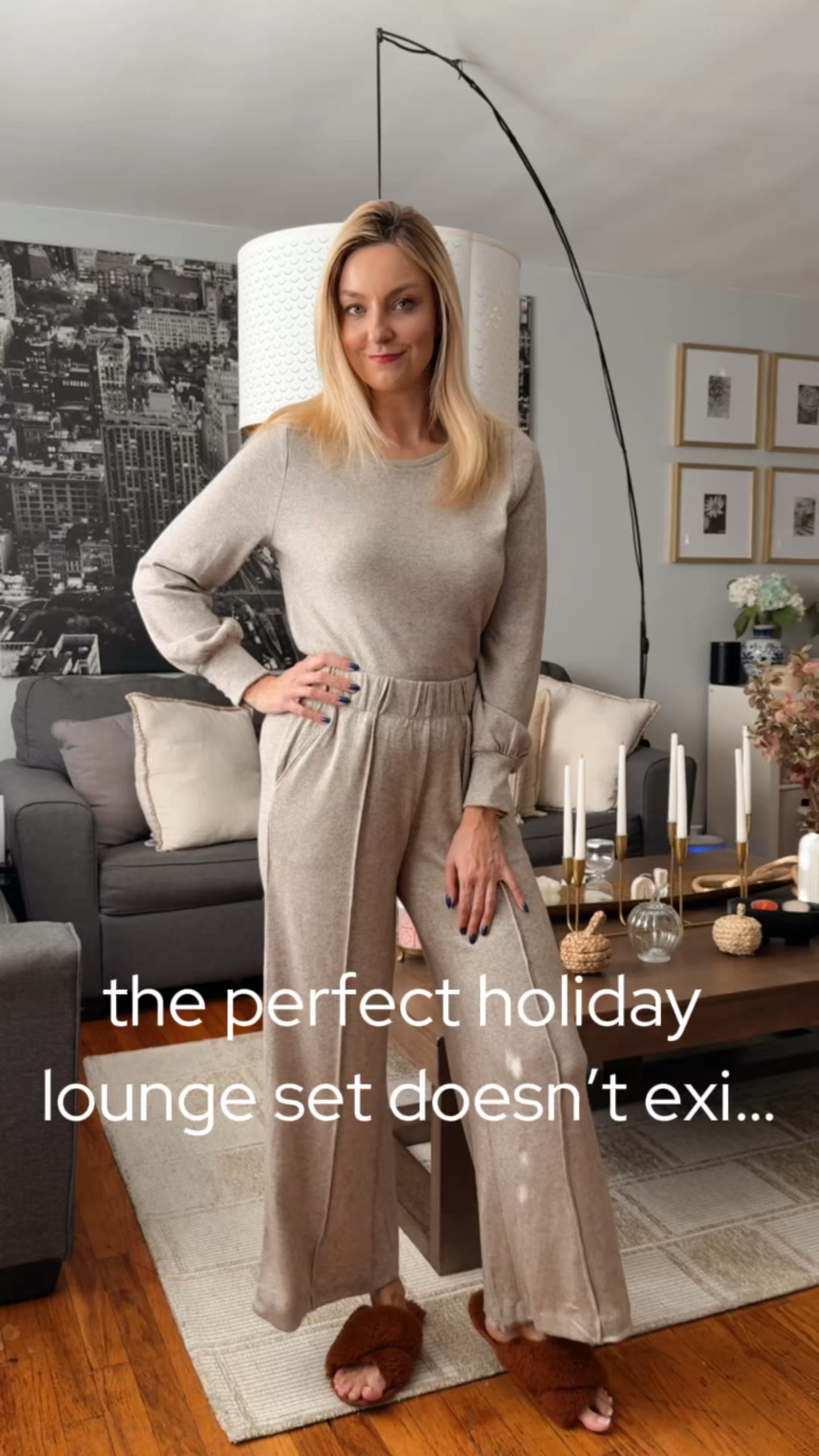 Looking for a matching set perfect for the holidays? I've got you covered! Check out my latest purchase from @Kohls. #ad This two-piece lounge set has a little sparkle, which makes it perfect for any holiday celebration. The pants and top are true to size; I wear them in size SMALL and the color mocha. It would be a perfect set for gifting! #kohlspartner #kohlsfinds

Loungewear, high rise pants, lounge set perfect

#LTKWatchNow #LTKStyleTip #LTKGiftGuide