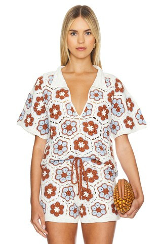 MINKPINK Dawn Shirt in Brown & Print from Revolve.com | Revolve Clothing (Global)
