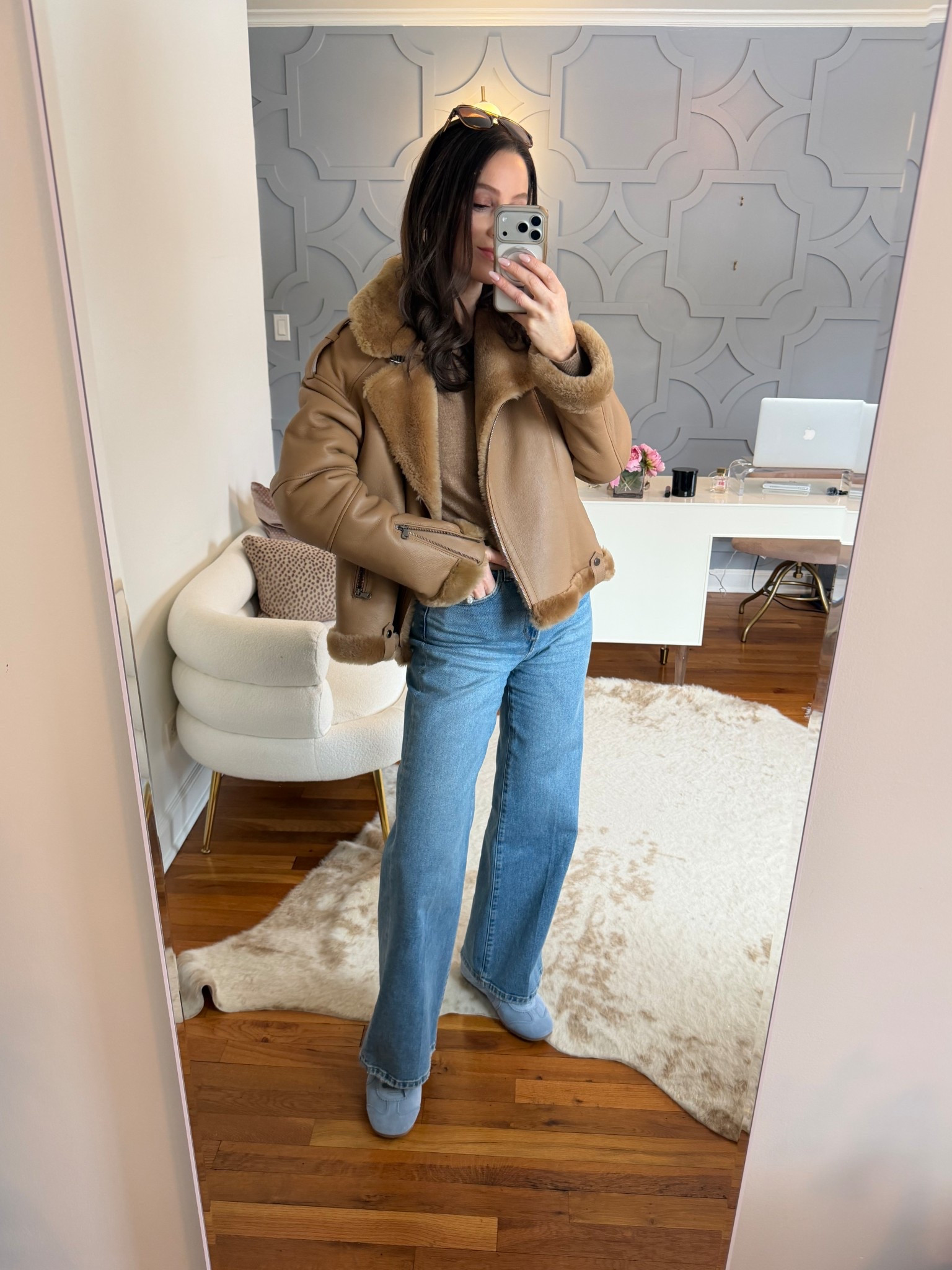 Easy weekend elevated look!
Sneakers: true to size. Loveeee
Jeans: size down one
Sweater: true to size
Jacket: linked similar options to recreate the look!

#LTKootd #LTKOver40