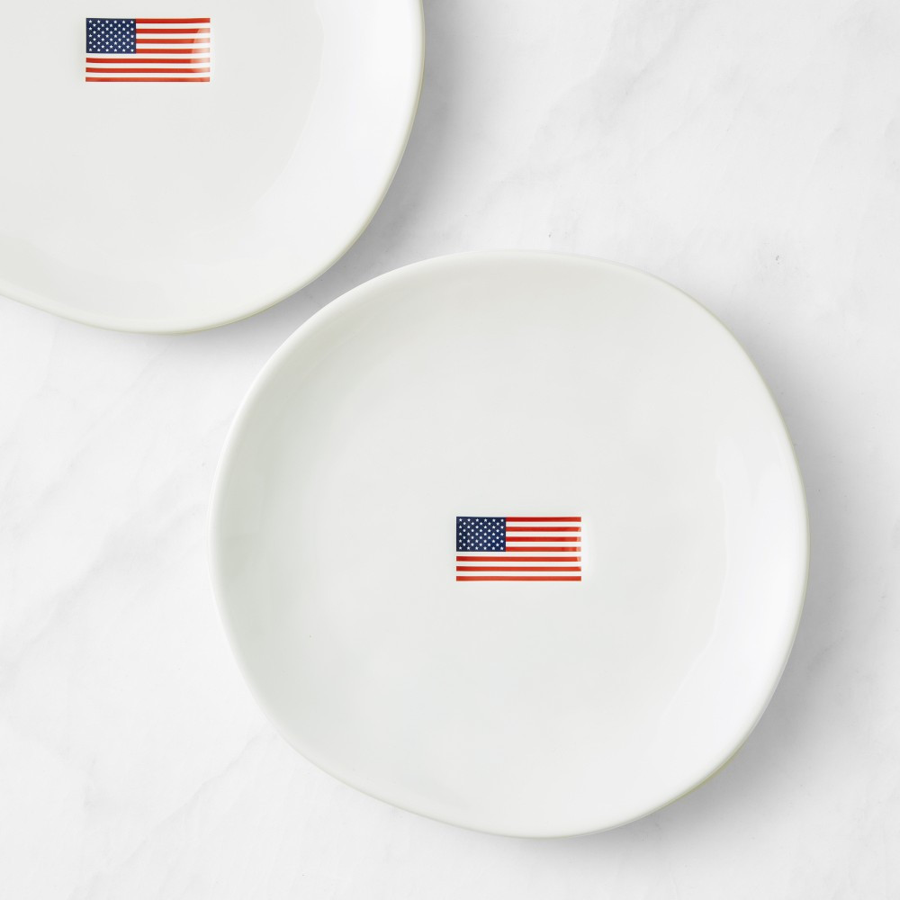 American Flag Salad Plates, Set of 4 | Williams-Sonoma