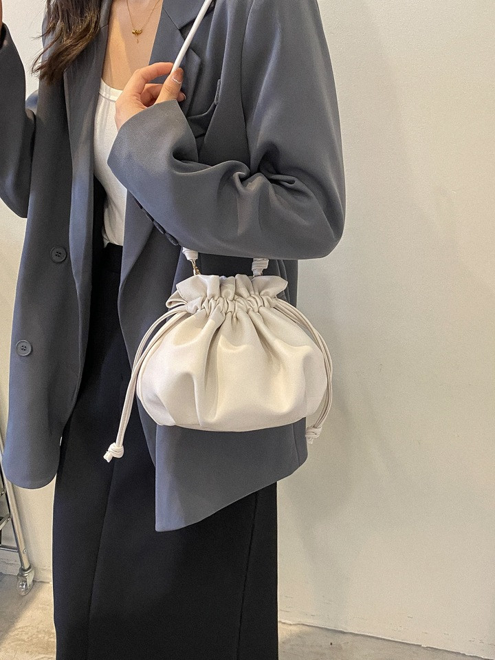 Mini Drawstring Decor Bucket Bag | SHEIN