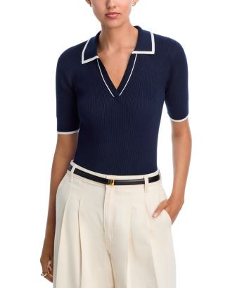 T Tahari Elbow Sleeve Polo Top - Exclusive  | Bloomingdale's Women | Bloomingdale's (US)