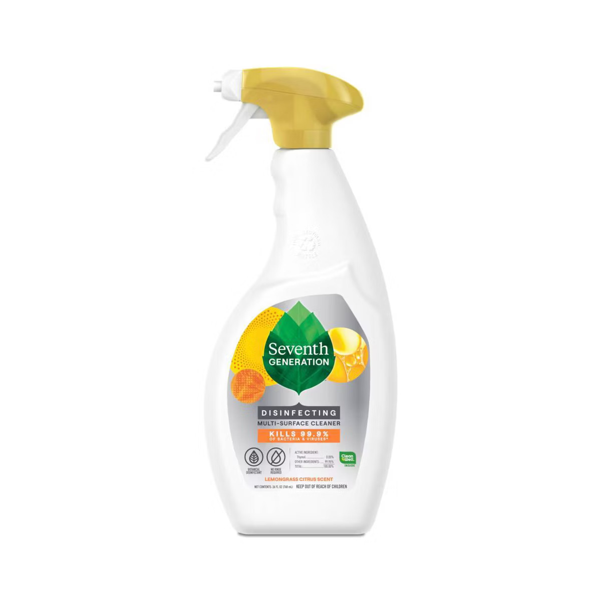 Seventh Generation Lemongrass Citrus Disinfecting Multi-Surface Cleaner - 26oz | Target