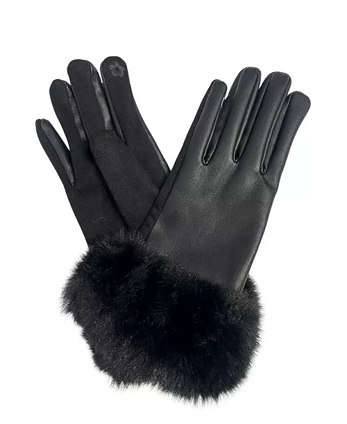 Leather Glove With  Cuff | Macy's