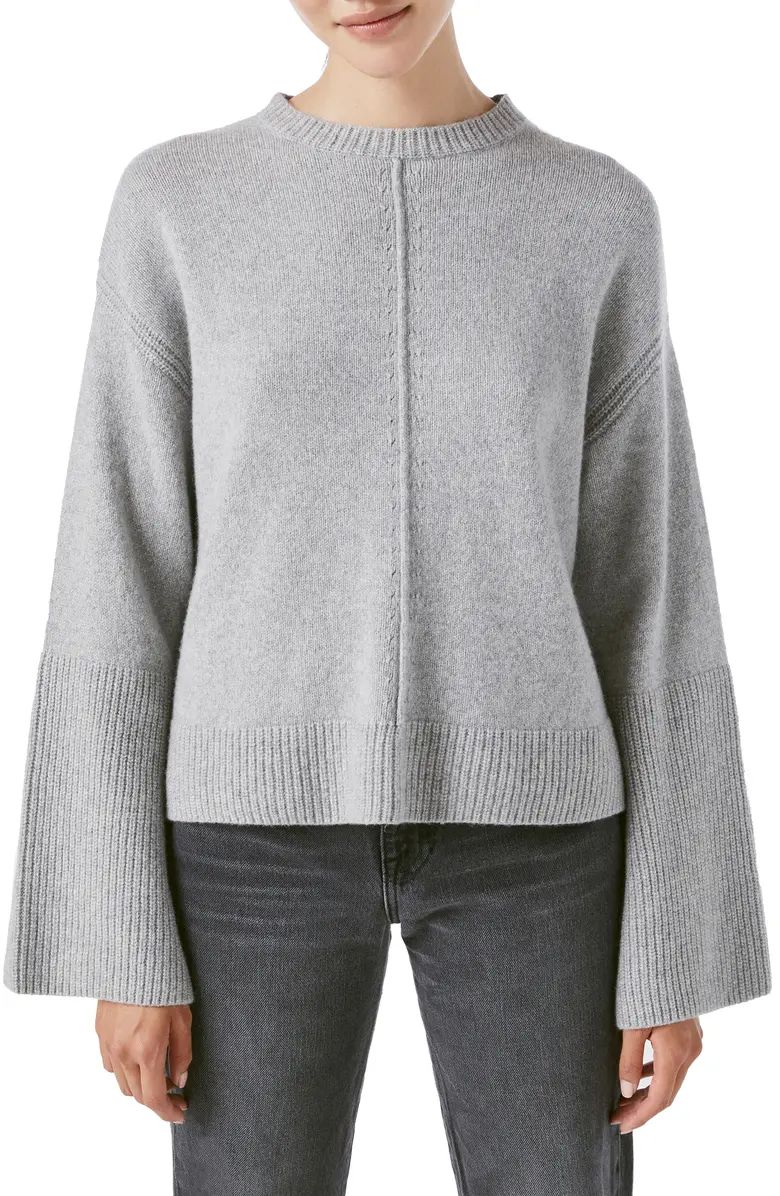 Recycled Cashmere & Wool Bell Sleeve Oversize Sweater | Nordstrom