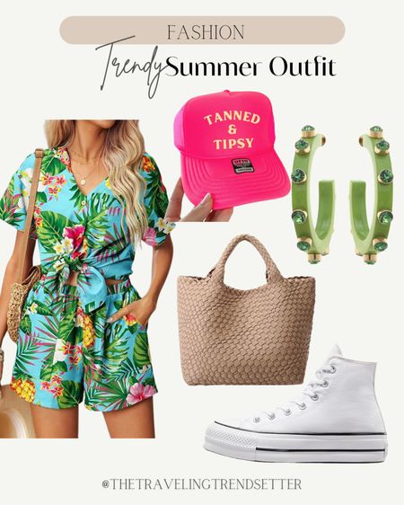 Trendy Summer outfit, Amazon, trucker hat, hoop, earrings, beach, bag, spring outfit, white sneakers, Hawaii, beach, vacation, travel, to be set, casual, Amazon fashion

#LTKSeasonal #LTKtravel #LTKstyletip