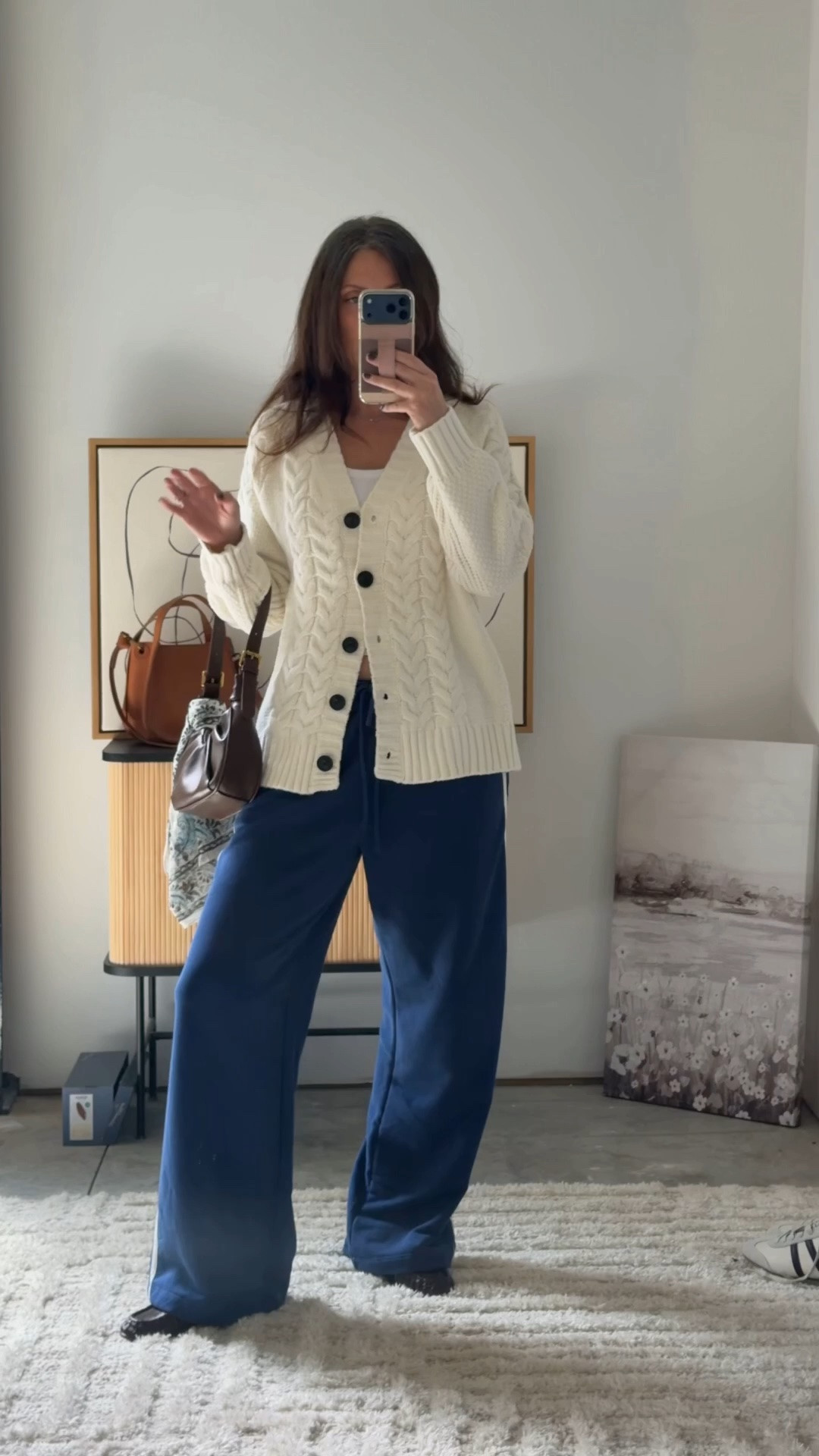 Wearing small cardigan and small
Pants

#LTKSaleAlert #LTKstorytime #LTKSeasonal