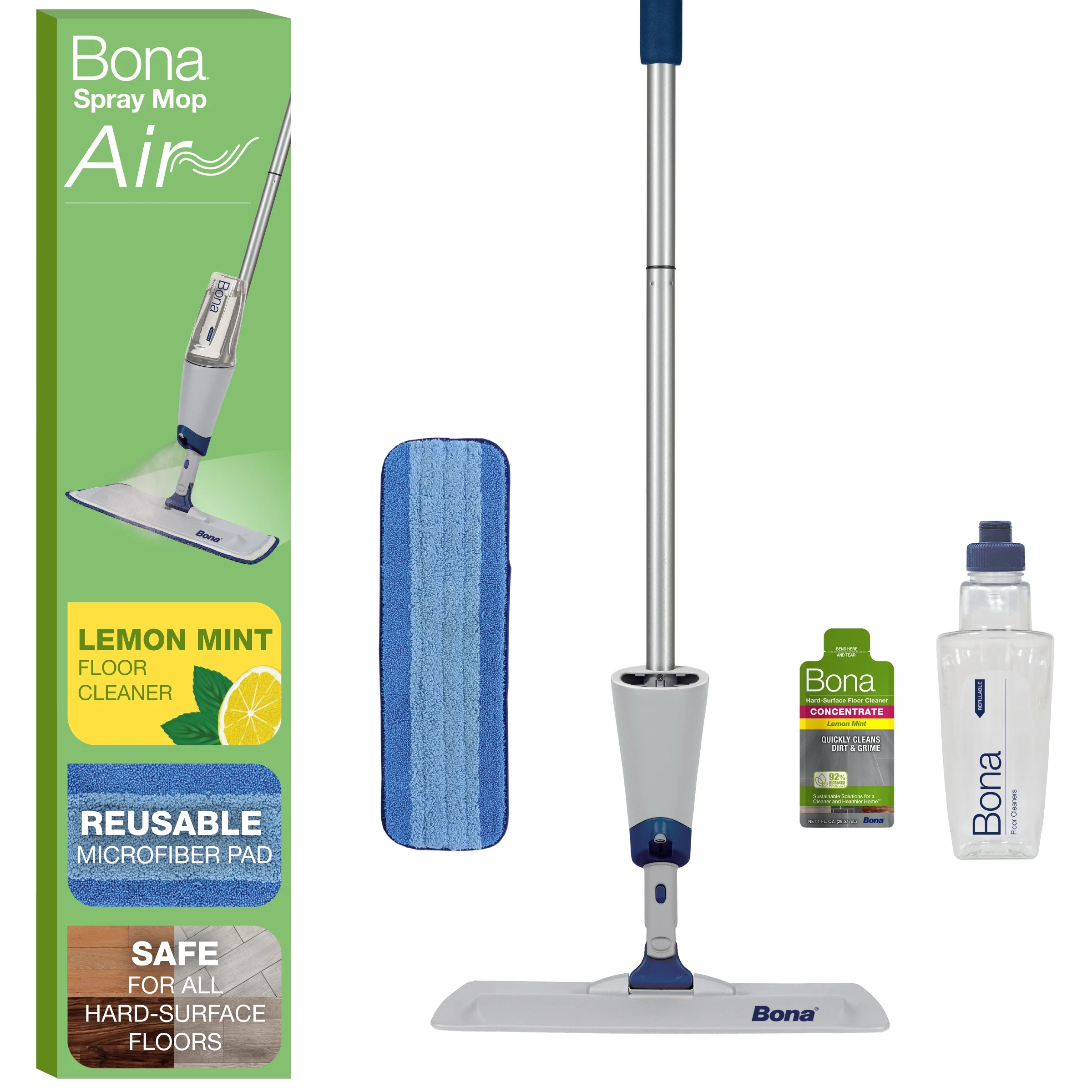 Bona Spray Mop Air for Multi Surface floors, Lemon Mint Scent | Walmart (US)
