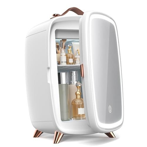 Electactic 6L Mini Skincare Fridge, Mini Fridge with LED Mirror | Amazon (US)