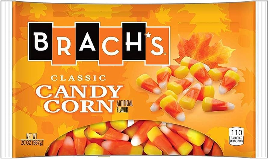 Brach's Candy Corn, Made with Real Honey, Classic Halloween Treat, Large 20 Ounce Bag | Amazon (US)