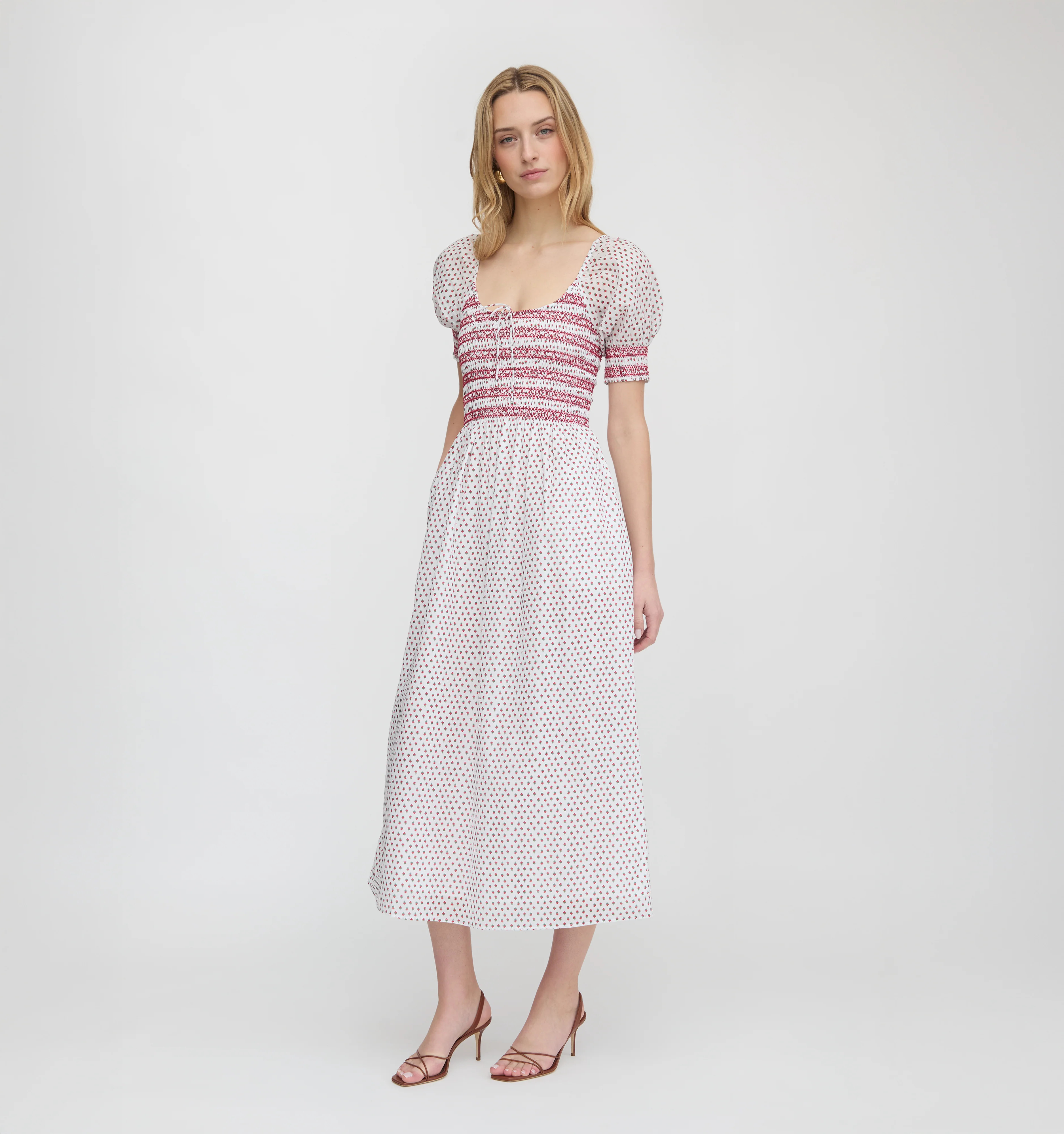 The Madeline Nap Dress - White Poppy Half Drop | Hill House Home US