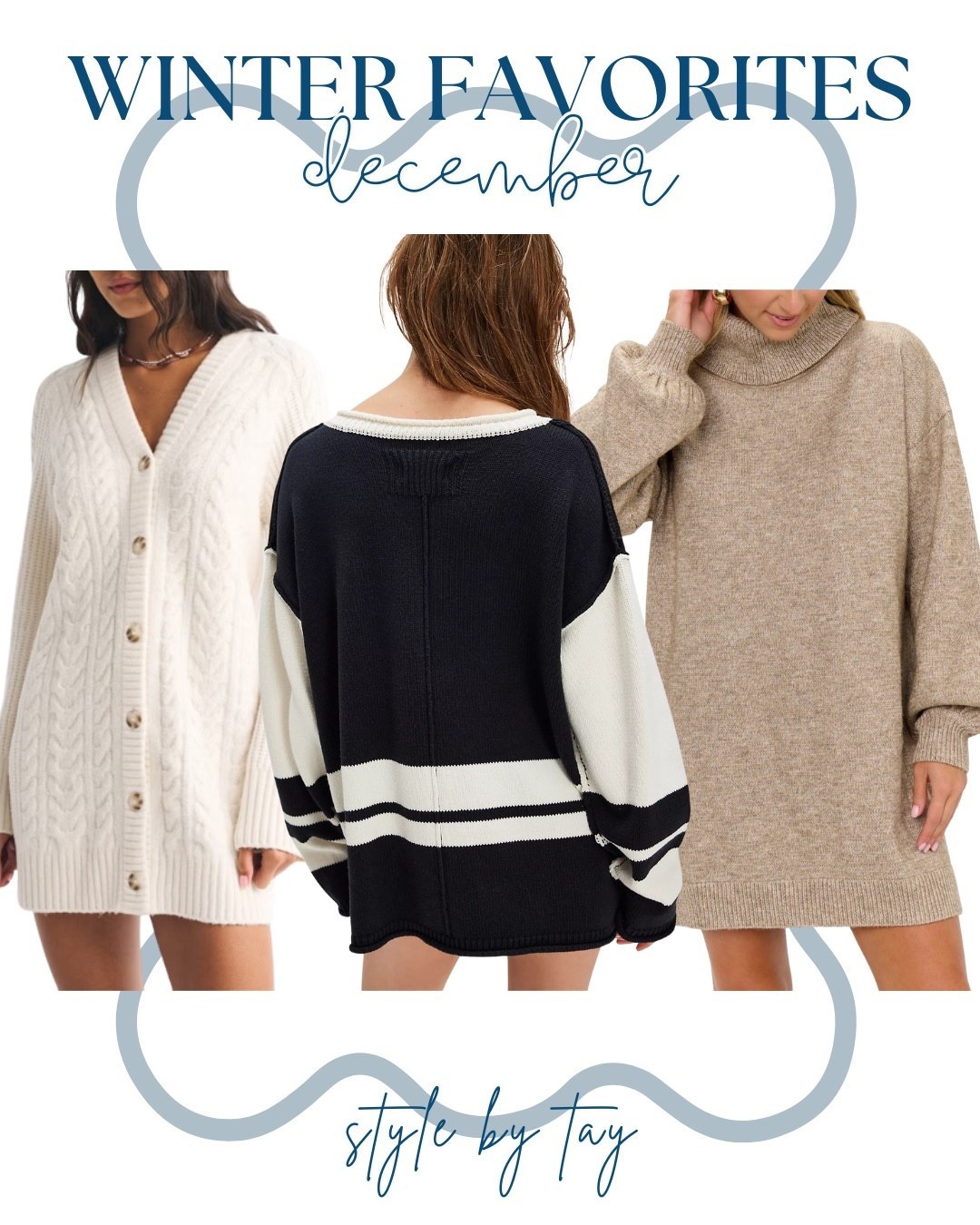 December favorites! Sweater dresses and cozy sweaters 

#LTKSeasonal #LTKFindsUnder100 #LTKSaleAlert