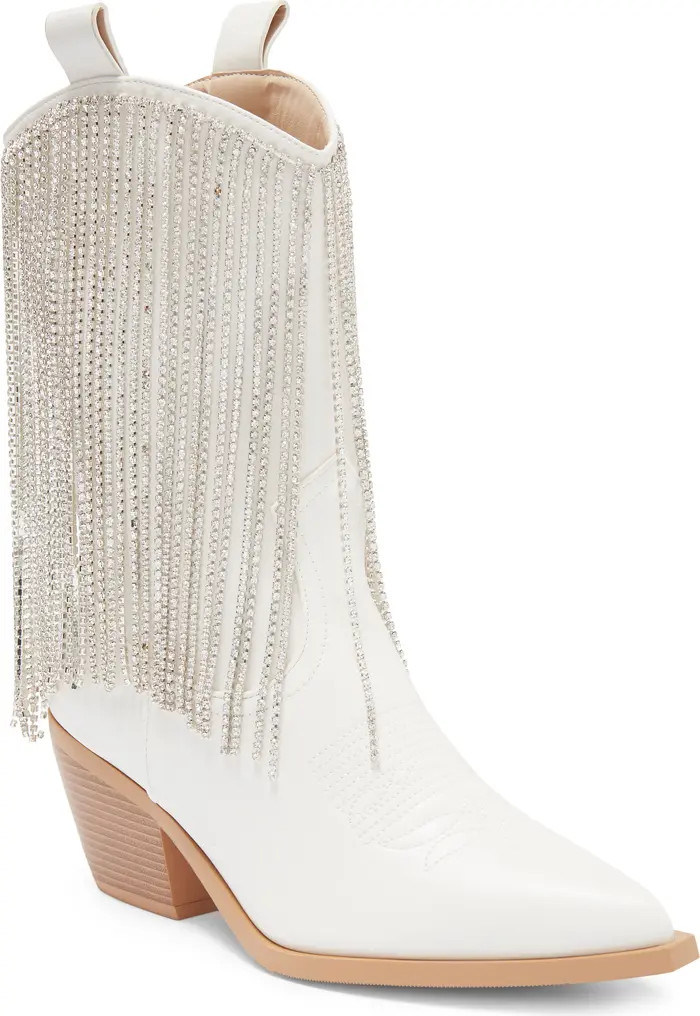 AZALEA WANG Sequin Fringe Western Boot (Women) | Nordstromrack | Nordstrom Rack