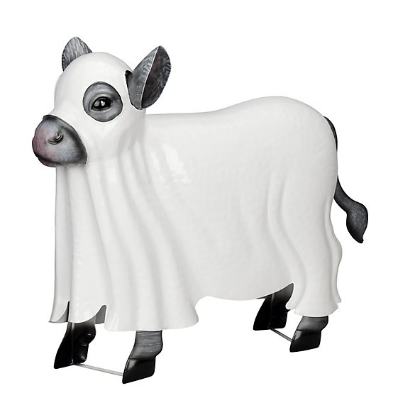 New!Red Shed 18.25 in. Metal Ghost Cow Statue | Tractor Supply