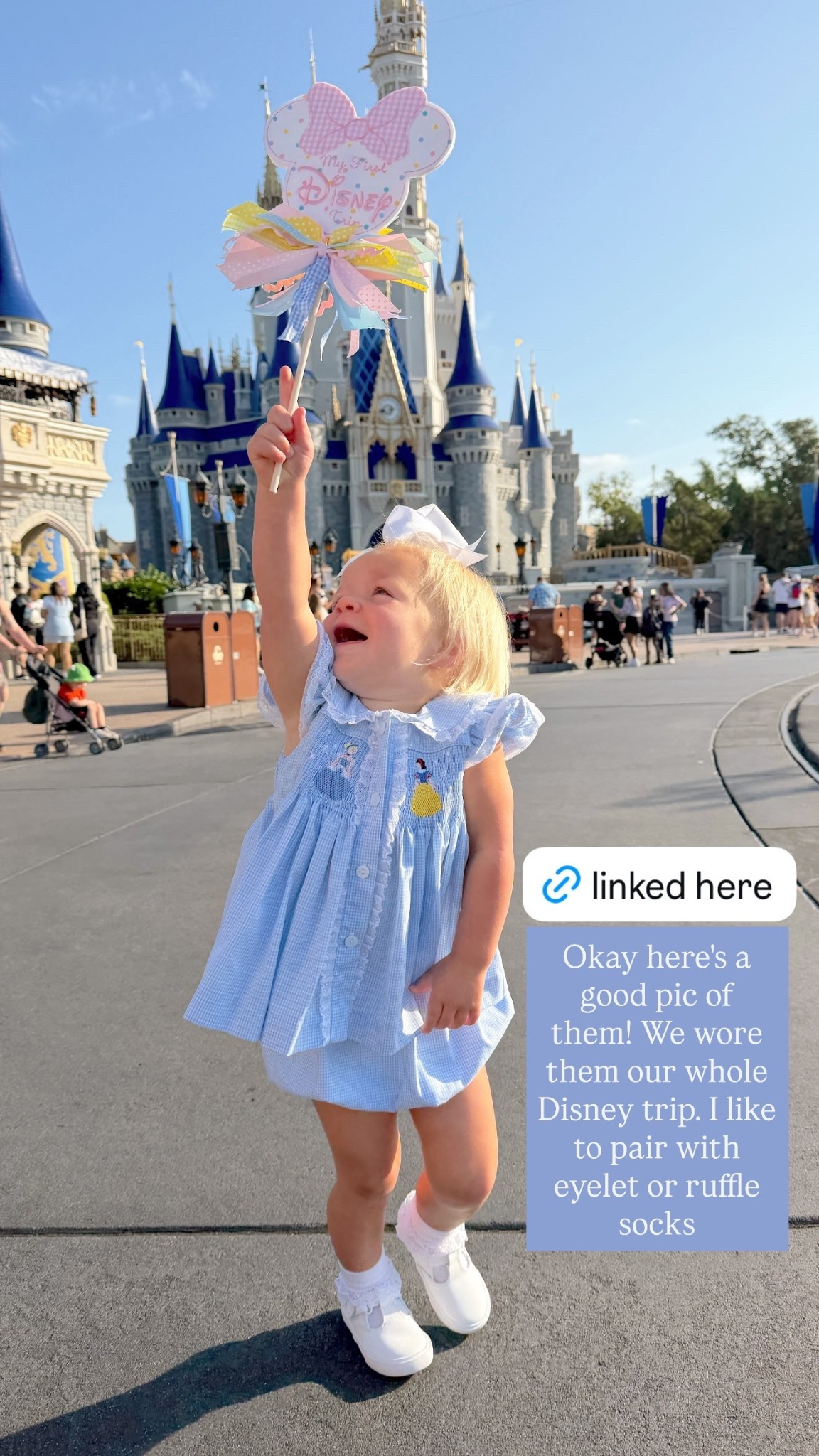 Okay here's a good pic of them! We wore them our whole Disney trip. I like to pair with eyelet or ruffle socks