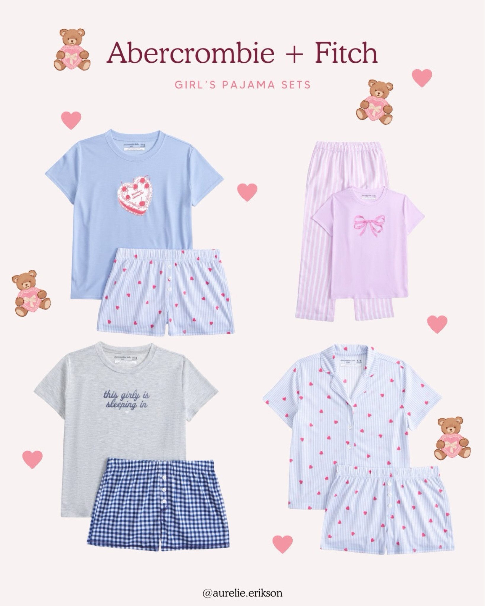 Abercrombie and Fitch girls pajamas! 🍒🎀

#LTKSeasonal #LTKKids
