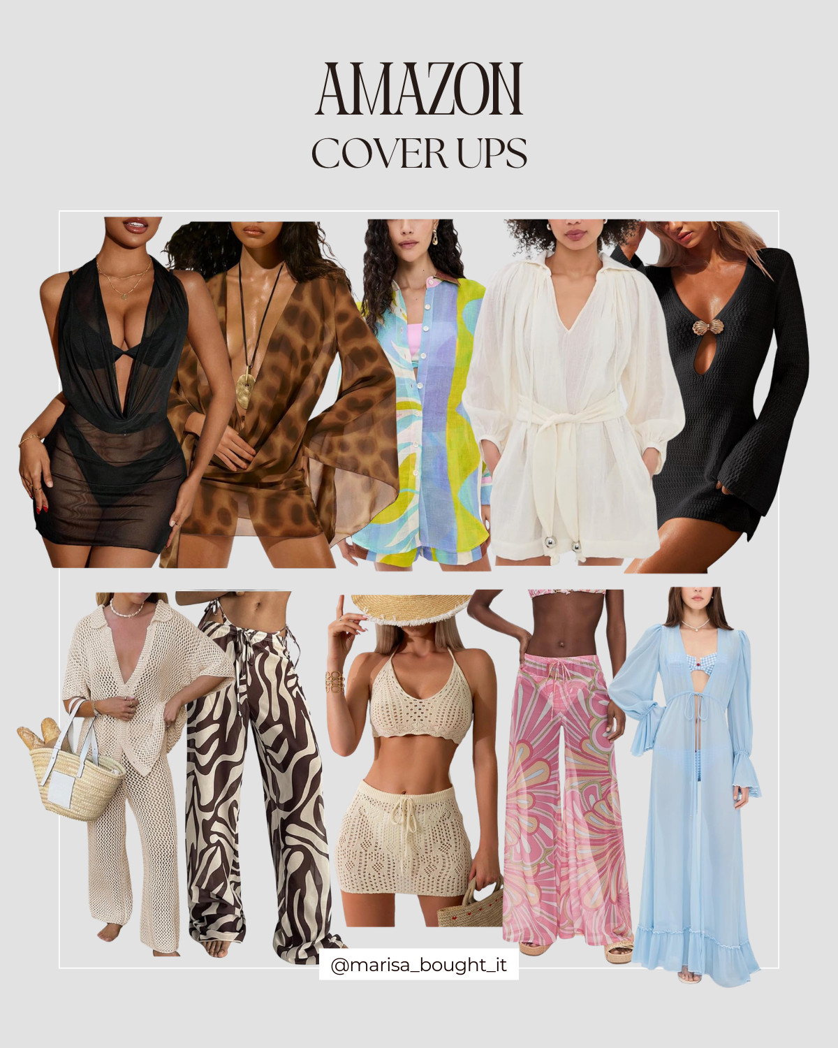 New coverups are in and I can't get enough of them! Perfect for vacation 

Amazon cover ups, vacation fashion, beach essentials, resort wear, summer outfits, poolside chic, tropical style, effortless glam 🌴✨

I earn commissions from qualifying purchases.

#AmazonFinds #CoverUps #VacationOutfits #BeachStyle #ResortWear #SummerLooks #PoolsideFashion #TravelStyle
 

 #LTKootd #LTKSwim #LTKTravel