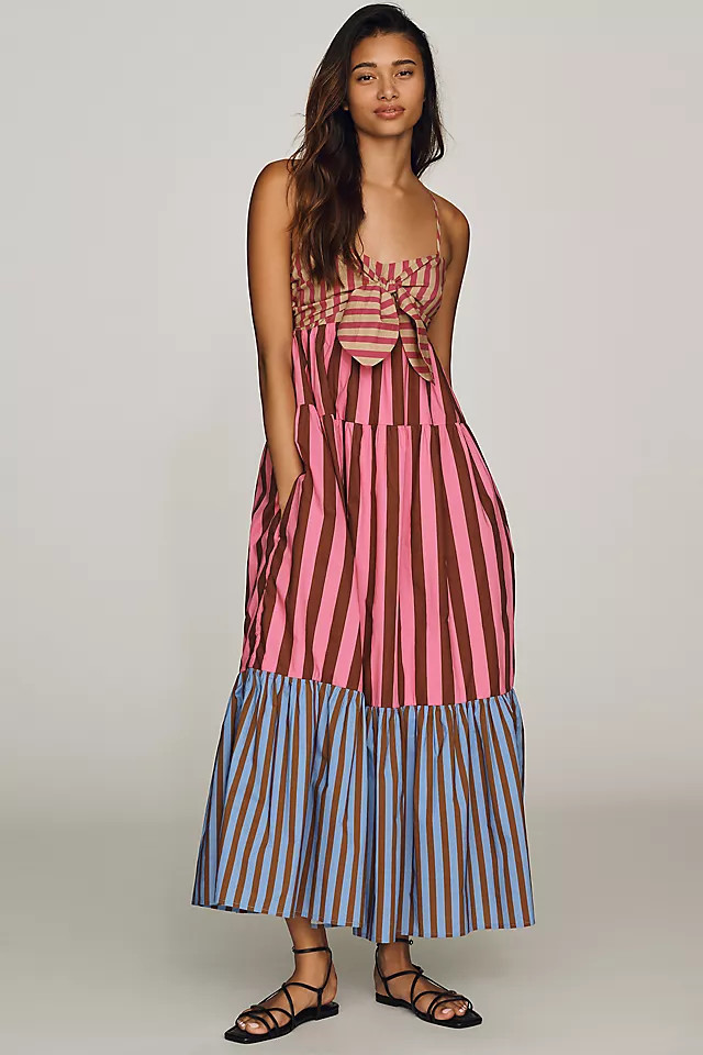 100% Cotton Tiered Midi Dress | Anthropologie (US)