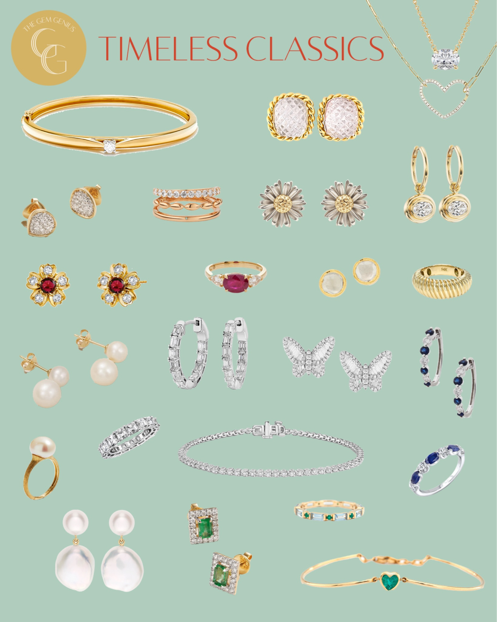 Timeless Classics // Check out these timeless, classic pieces to add to your jewelry box!

#thegemgenius #gemgenius #jewelry #jewels #jewelryaddict #classicjewelry #gemstones #jewelrytrend #charmedlife #charm #charms #onlineshop #shopsmall #womenownedbusiness #smallbusiness #smallbusinessowner #onlinebusiness #womenowned #earrings #necklace #bracelet #braceletstacks #rings #accessories #womensstyle #womensfashion #instajewelry #jewelrygram #designerjewelry #statementjewelry #statementearrings #fashionjewelry #moodboard

#LTKSeasonal #LTKstyletip #LTKFind
