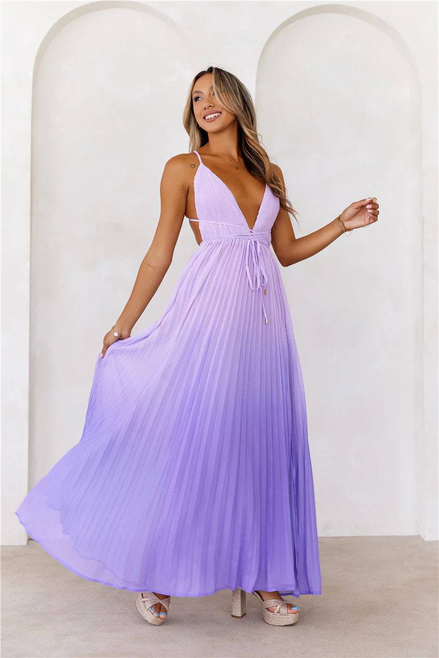 Love Letter To You Maxi Dress Lilac | Hello Molly (US)