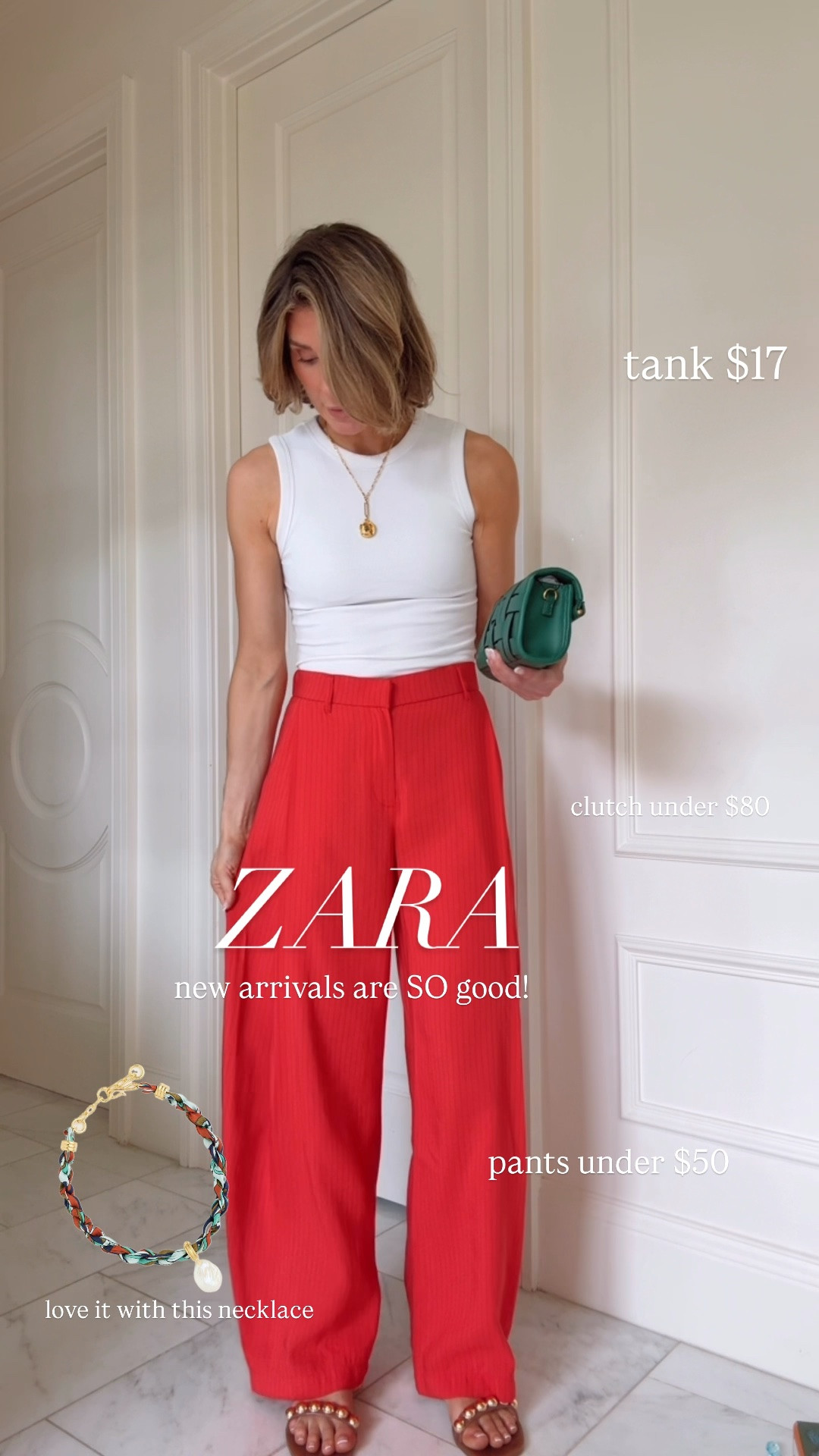 These new arrivals @Zara are so good. I'm wearing size 0/xs in bottoms which fit tts