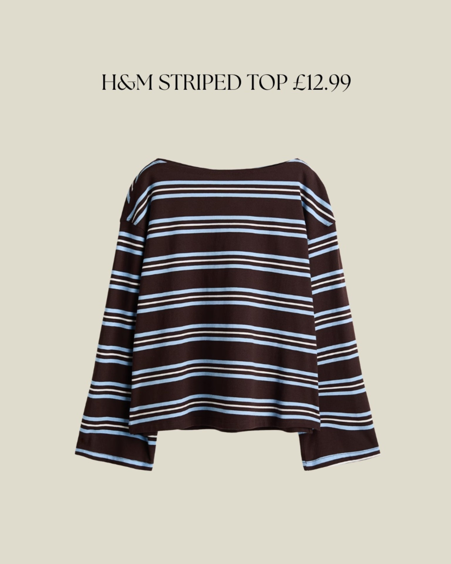 I’m a sucker for the right kind of stripes too and love this! Only £12.99