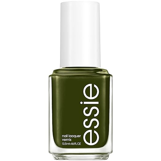 essie Nail Polish, Cream Finish, Force of Nature, Forest Green, 8-Free Vegan, 0.46 fl oz | Amazon (US)