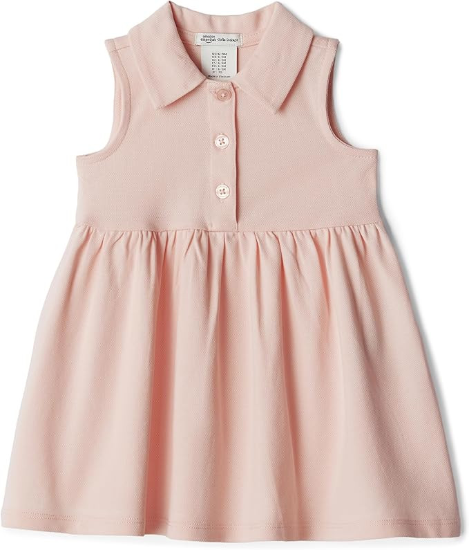Amazon Essentials x Sofia Grainge Toddlers and Baby Girls' Cotton Pique Sleeveless Dress | Amazon (US)