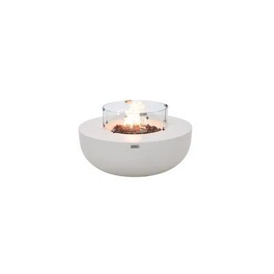 Eclipse 44" Round Natural Gas Fire Pit Table with Wind Guard & Burner Lid | Wayfair North America