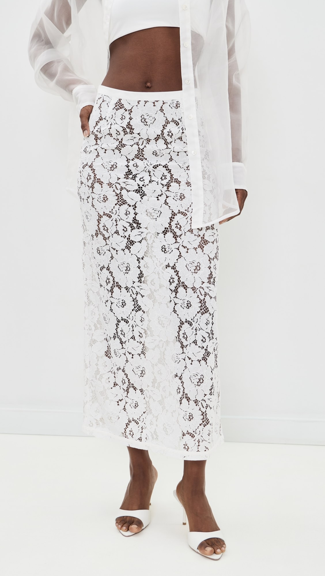 Devyn Lace Midi Skirt | Shopbop