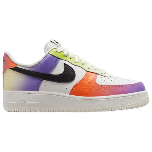Nike Womens Nike Air Force 1 '07 - Womens Basketball Shoes Summit White/Black/Bright Mandarin Size 0 | Foot Locker (US)