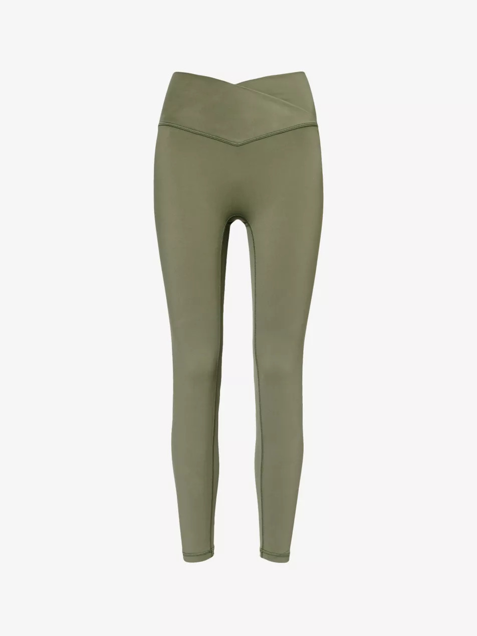 Ultimate wrap-over high-rise stretch-woven leggings | Selfridges