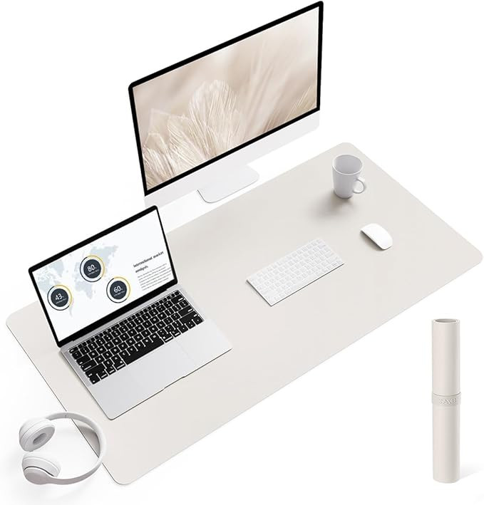 Non-Slip Desk Pad, Waterproof PVC Leather Desk Table Protector, Ultra Thin Large Mouse Pad, Easy ... | Amazon (US)