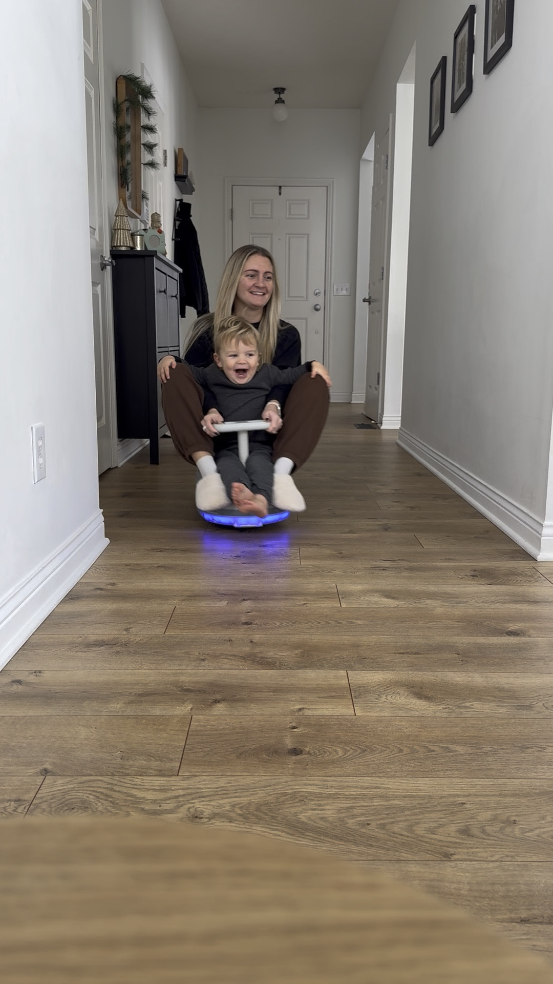 Indoor go kart with sweeper & mop attachments! The kids can ride around while your floors a get clean! 

#LTKFamily #LTKGiftGuide #LTKHome