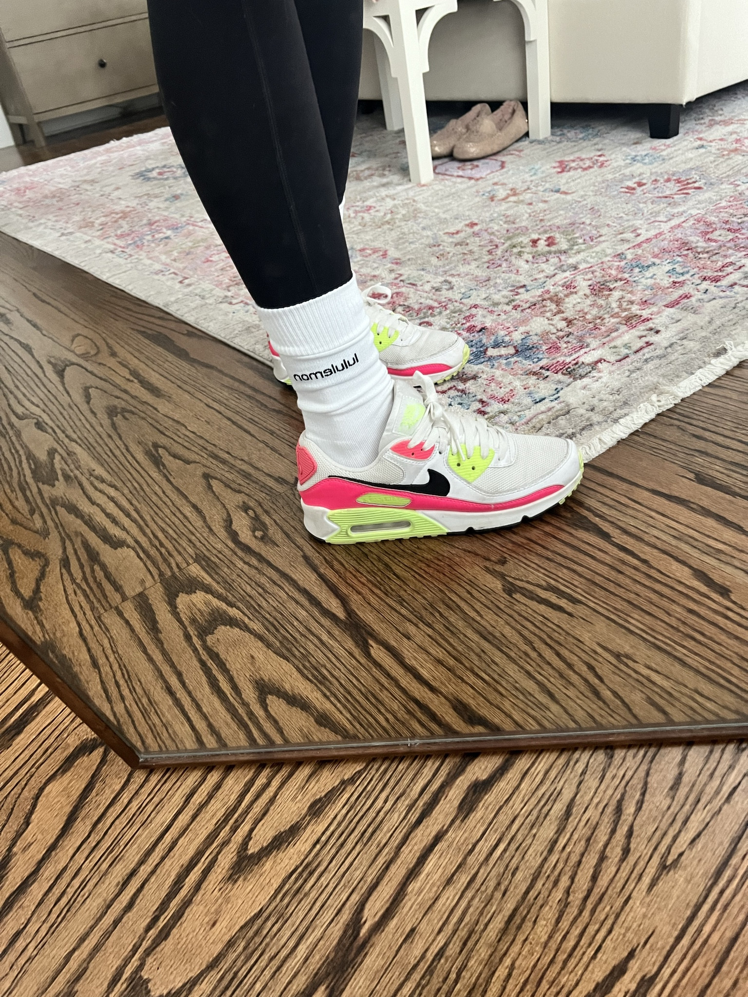 Feeling like one of the cool kids in my new Lululemon crew (aka long) socks! They are sooo cozy! 

#LTKshoecrush #LTKover40 #LTKfitness