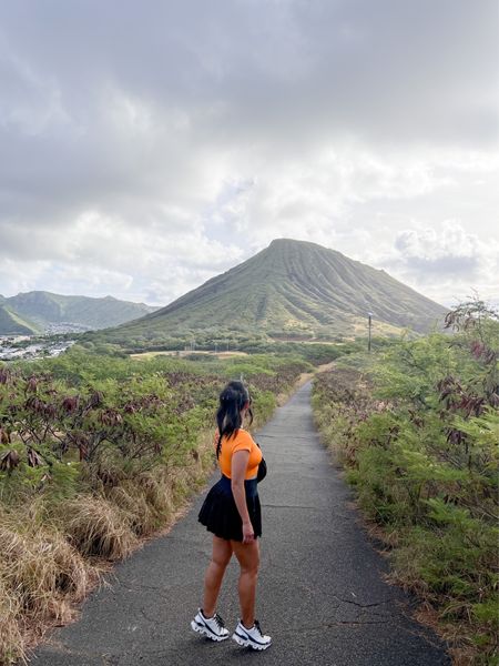 Seamless bralette with sleeves and cries cross back details and mini tennis skort. Look working, hiking, or traveling. 

#LTKstyletip #LTKfit #LTKunder50