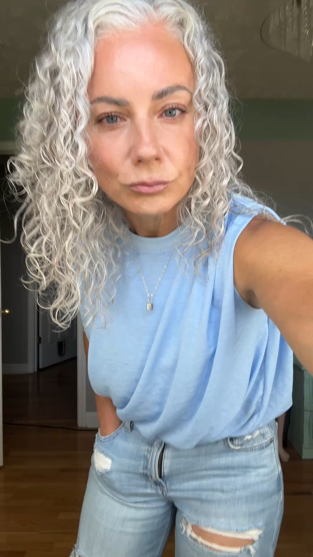 ✨ Casual, comfy, and pulled together ✨

These American Eagle Dreamy Drape jeans are one of my favorite finds right now! The relaxed fit and distressed details make them easy to dress up or down. I paired them with a flowy tank for an effortless summer look and finished it off with the cutest light blue Nikes that tie everything together perfectly.

💙 Easy outfit
👖 Comfortable fit
👟 Perfect for everyday wear

Shop the full look here ⬇️

#LTKStyle #LTKFinds #AmericanEagle #DreamyDrapeJeans #CasualStyle #EverydayOutfit #SummerStyle #Over40Style #ComfortableFashion #OOTD

#LTKootd