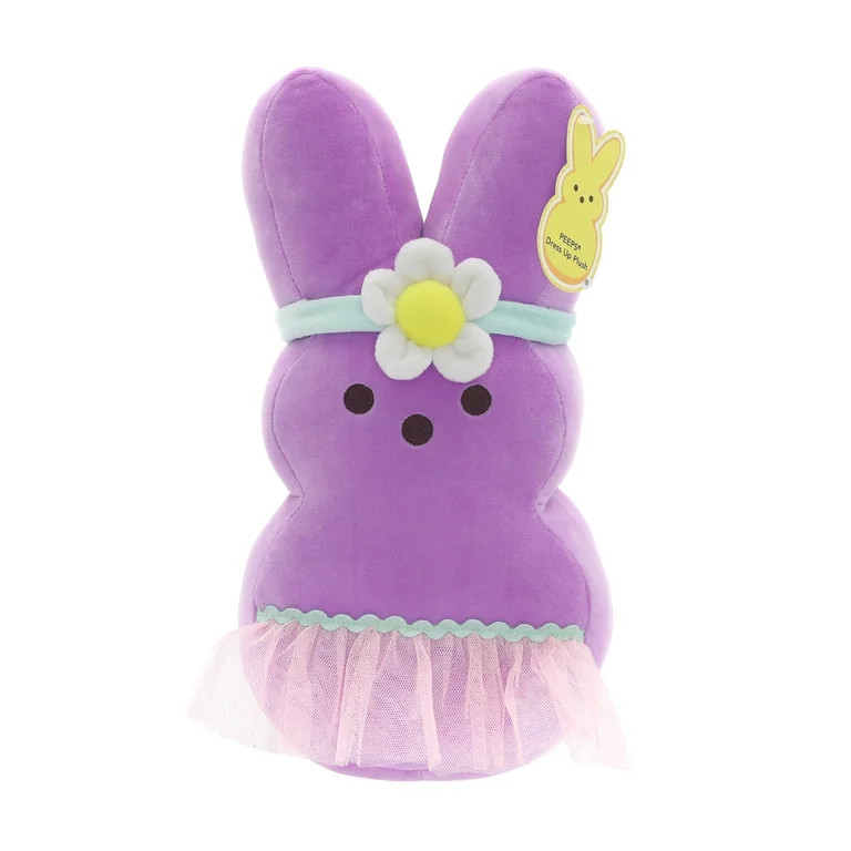 PEEPS® 12-Inch Dress-Up Bunny Plush Toy — Purple Princess | Walmart (US)