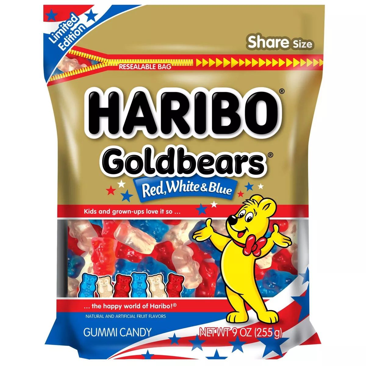 Haribo Red White Blue Stand-up Bag - 9oz | Target