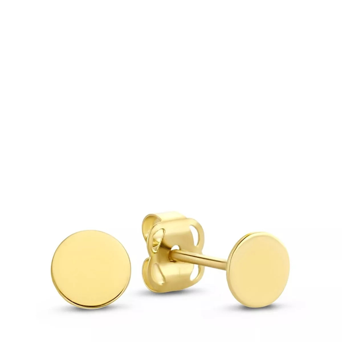 Isabel Bernard Le Marais Jeanne 14 Karat Ear Studs With Coin Gold | Ohrstecker | Fashionette (DE)