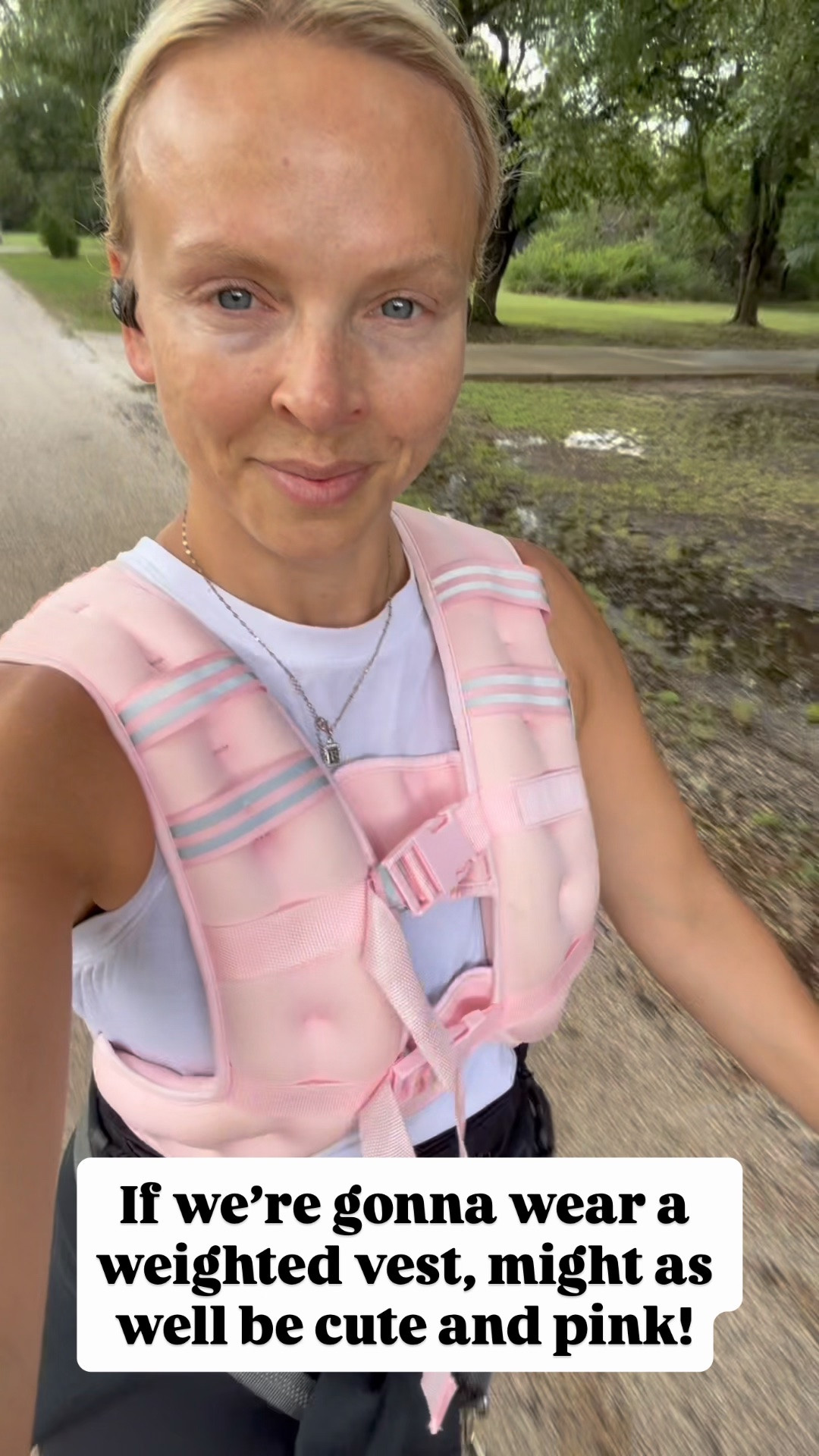 Pink weighted vest! 15lbs and the perfect weight. Use code “ALGXSPANX” to save 15% on the leggings

#LTKdayinmylife #LTKfitnessgoals #LTKmorningroutine