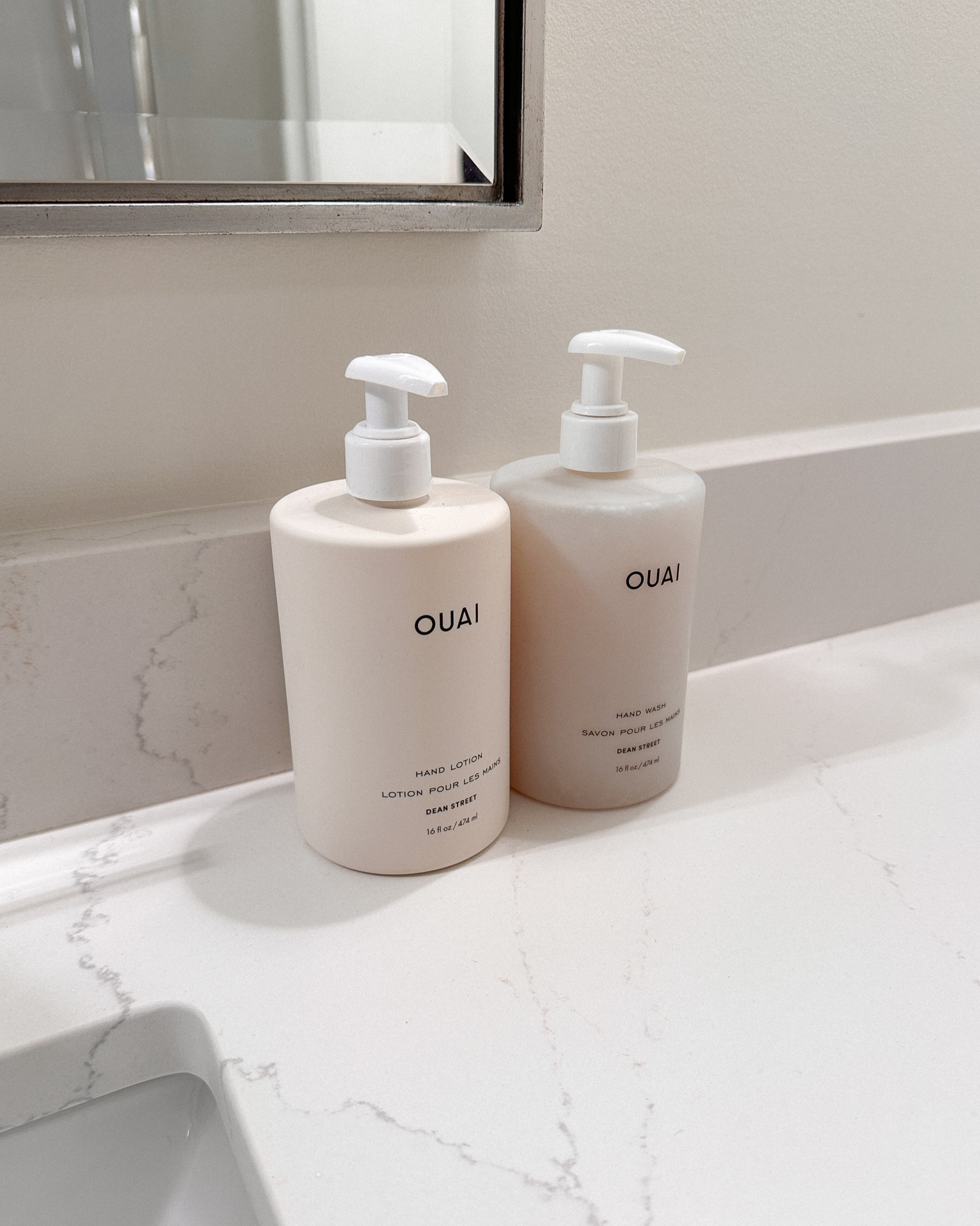 Bathroom restock of my favorite OUAI hand wash and hand lotion ☁️✨ 

#LTKhome #LTKbeauty