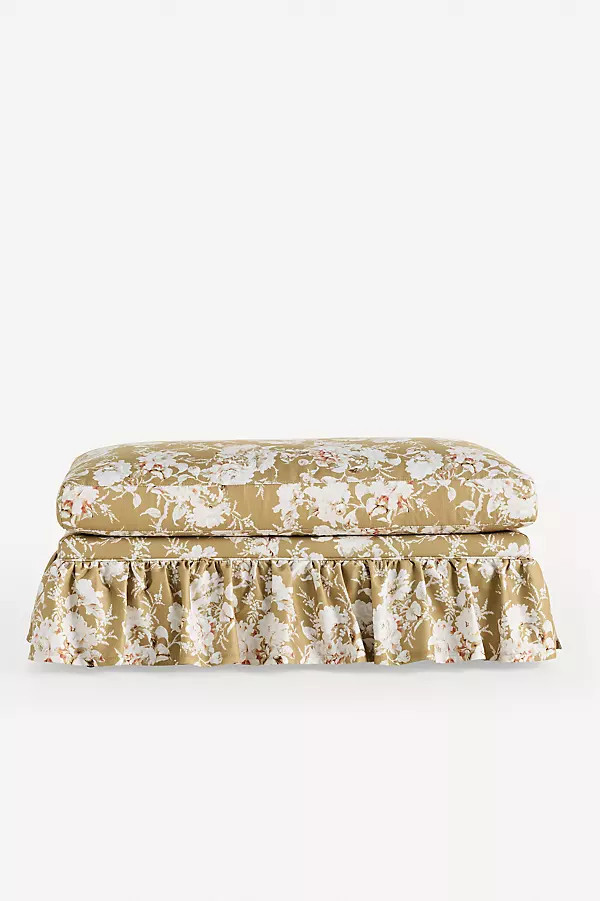 Bowen Ruffle Ottoman | Anthropologie (US)