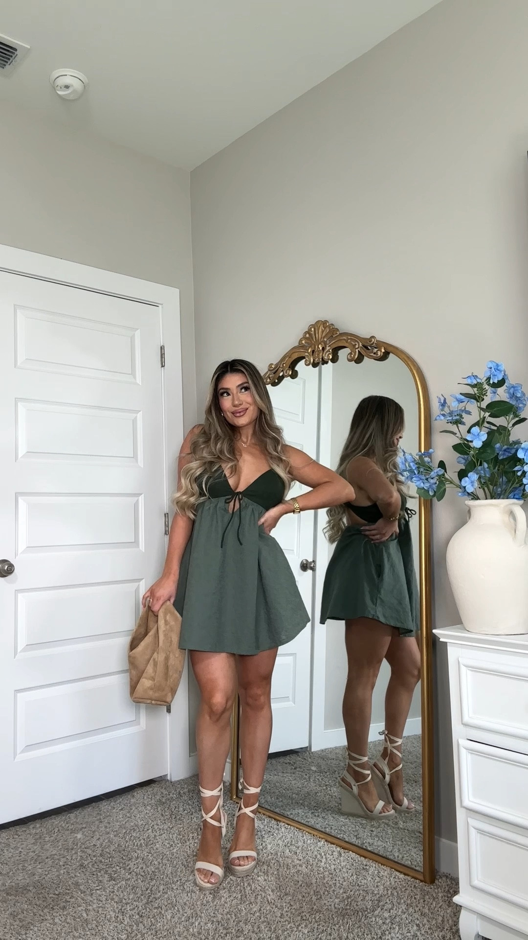 Boho spring dress wearing XS 