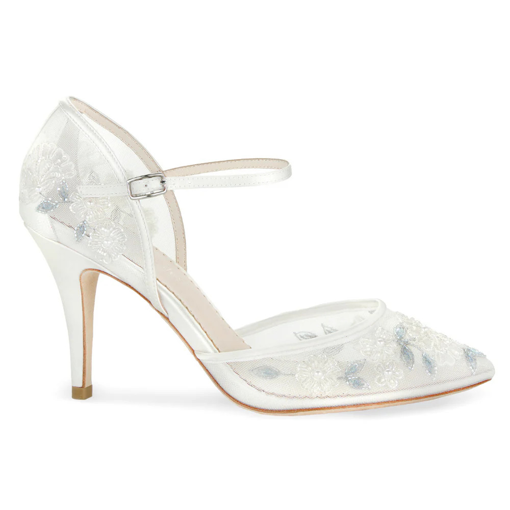 Ivory and Blue Wedding Shoes | Bella Belle Shoes