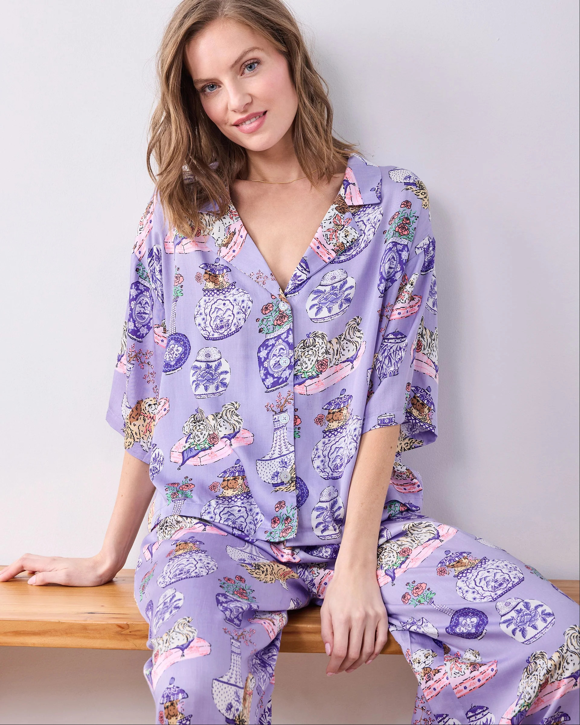 Fancy Dogs - Eco Satin Wildest Dreams Set - Lavender Glaze | Printfresh